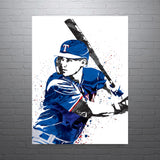 Corey Seagar Texas Rangers Baseball Art Poster