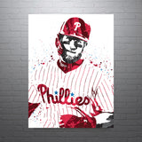 Bryce Harper Philadelphia Phillies Baseball Art Poster