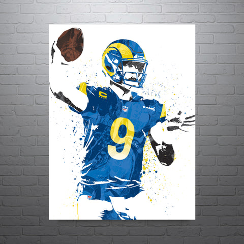 Matthew Stafford Los Angeles Rams Football Art Poster