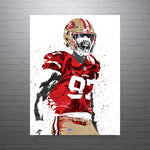 Nick Bosa San Francisco 49ers Football Art Poster