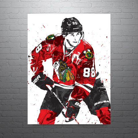 Patrick Kane Chicago Blackhawks Hockey Art Poster