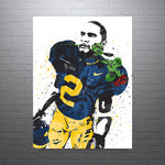 Charles Woodson Michigan Wolverines NCAA College Art Poster