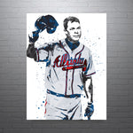 Chipper Jones Atlanta Braves Baseball Art Poster