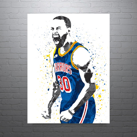 Stephen Curry Golden State Warriors Record Basketball Art Poster