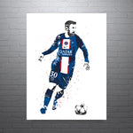 Lionel Messi PSA Soccer Futbol Art Poster