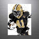 Alvin Kamara New Orleans Saints Football Art Poster