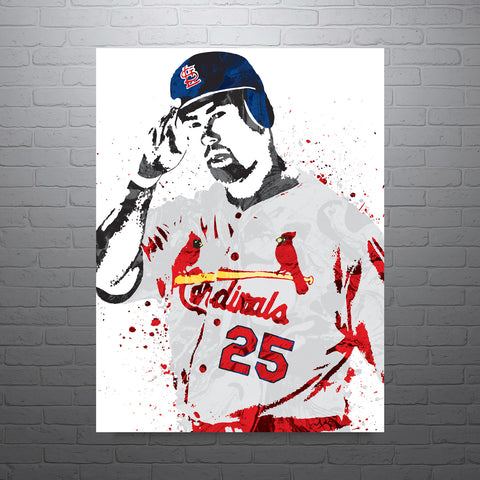 Mark McGwire St. Louis Cardinals Baseball Art Poster