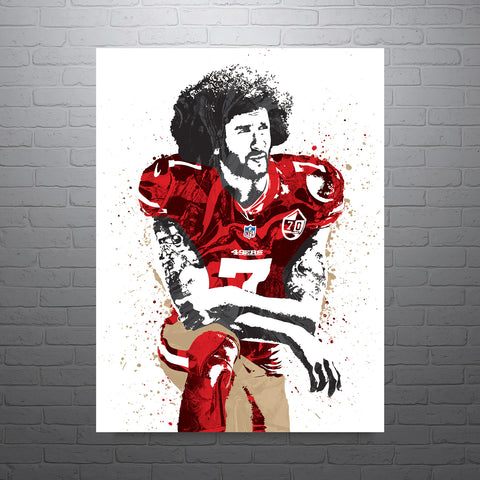 Colin Kaepernick San Francisco 49ers Football Art Poster