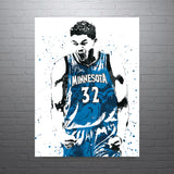 Karl-Anthony Towns Minnesota Timberwolves Basketball Art Poster