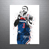 Bradley Beal Washington Wizards Basketball Art Poster