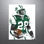 Curtis Martin New York Jets Football Art Poster