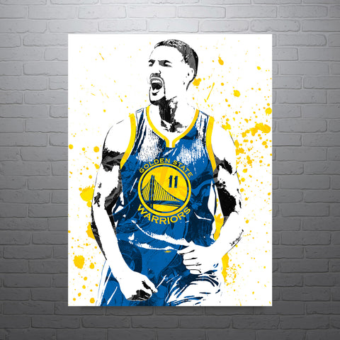 Klay Thompson Golden State Warriors Basketball Art Poster