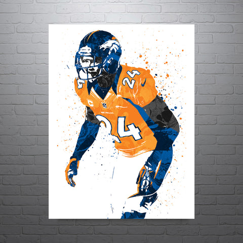 Champ Bailey Denver Broncos Football Art Poster