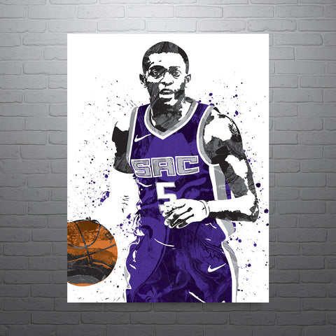 De'Aaron Fox Sacramento Kings Basketball Art Poster