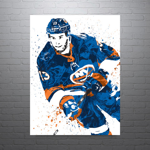 Mathew Barzal New York Islanders Hockey Art Poster