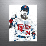 Kirby Puckett Minnesota Twins Baseball Art Poster