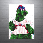 Phillie Phanatic Mascot Philadelphia Phillies Baseball Art Poster