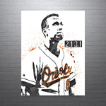 Cal Ripken Jr Baltimore Orioles Baseball Art Poster