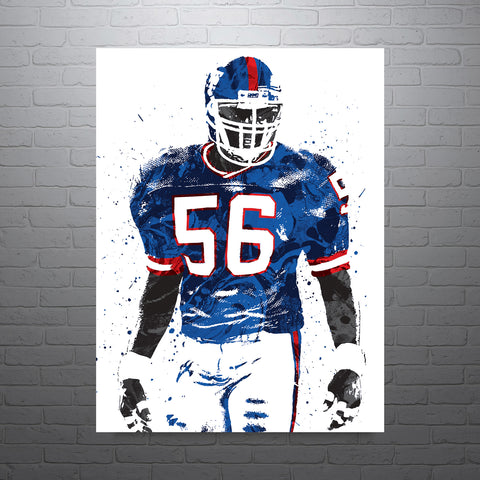 Lawrence Taylor New York Giants Football Art Poster