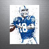 Peyton Manning Indianapolis Colts Football Art Poster