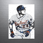 Miguel Cabrera Detroit Tigers Baseball Art Poster