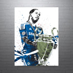 Didier Drogba Chelsea Soccer Futbol Art Poster