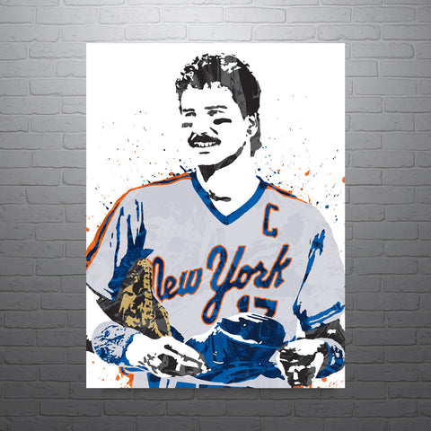 Keith Hernandez New York Mets Baseball Art Poster