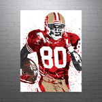 Jerry Rice San Francisco 49ers Football Art Poster