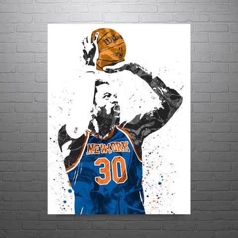 Julius Randle New York Knicks Basketball Art Poster