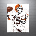 Bernie Kosar Cleveland Browns Football Art Poster