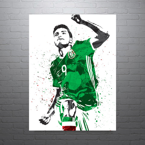 Raul Jimenez Mexico Soccer Futbol Art Poster