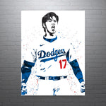 Shohei Ohtani Los Angeles Dodgers Baseball Art Poster