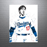 Shohei Ohtani Los Angeles Dodgers Baseball Art Poster