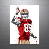 George Kittle San Francisco 49ers Football Art Poster