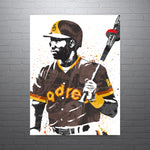 Tony Gwynn San Diego Padres Baseball Art Poster