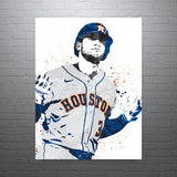 Jeremy Pena Houston Astros Baseball Art Poster