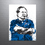 Bill Belichick New England Patriots Football Art Poster