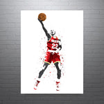 Clyde Drexler Houston Rockets Record Basketball Art Poster