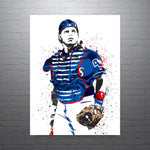 Ivan Pudge Rodriguez Texas Rangers Baseball Art Poster