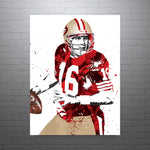 Joe Montana San Francisco 49ers Football Art Poster