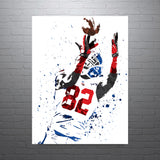 Mario Manningham New York Giants Football Art Poster