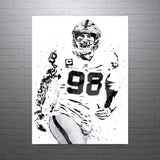 Maxx Crosby Las Vegas Raiders Football Art Poster