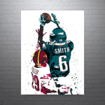 DeVonta Smith Philadelphia Eagles Football Art Poster