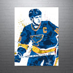 Brett Hull St Louis Blues Hockey Art Poster