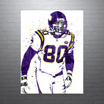 Cris Carter Minnesota Vikings Football Art Poster