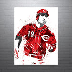 Joey Votto Cincinnati Reds Baseball Art Poster