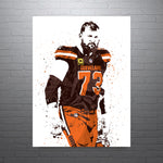 Joe Thomas Cleveland Browns Football Art Poster