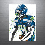 DK Metcalf Seattle Seahawks Football Art Poster