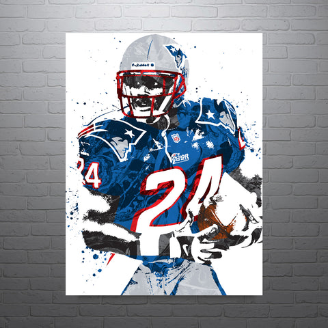 Ty Law New England Patriots Football Art Poster