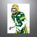 Brett Favre Green Bay Packers Football Art Poster